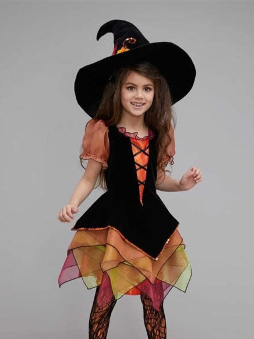 Chasing Fireflies Girl's Autumn Fall Witch Halloween Costume Dress Up Size 10
